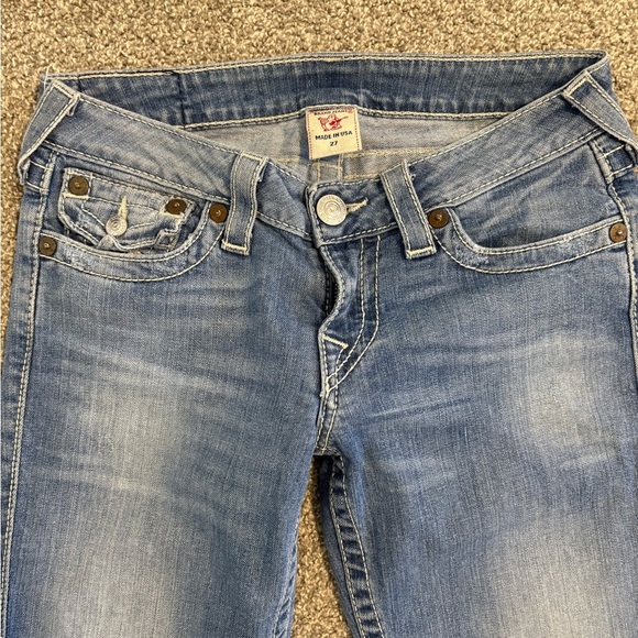 Y2K‎ True Religion Women's Lowrise Skinny Denim Jeans Size 27 - Picture 2 of 10